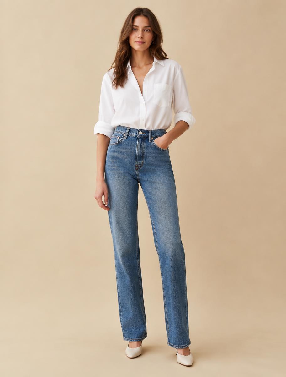 High-Rise Straight Jean