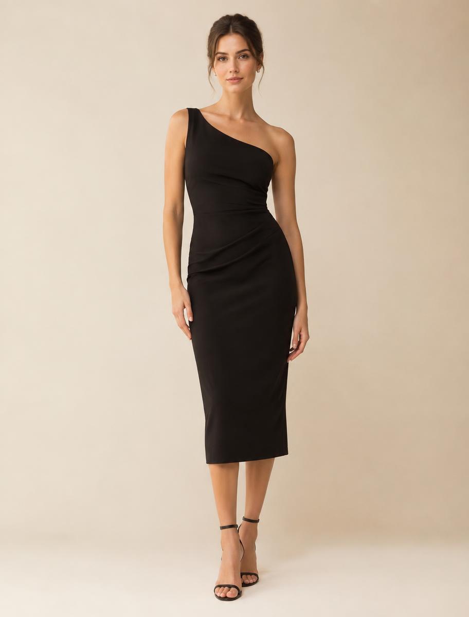 Sculpted One-Shoulder Dress
