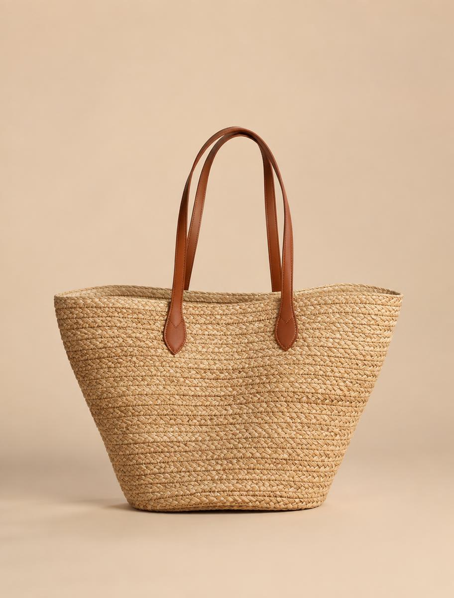 Raffia Market Tote