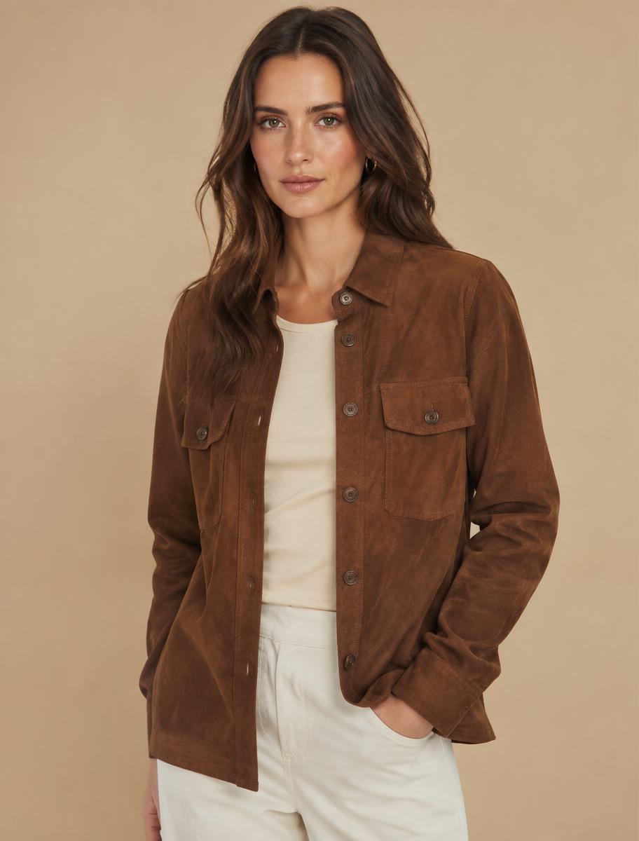Suede Shirt Jacket
